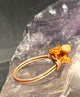 snake vertebrae bone skeleton ring copper hand made wire wrapped