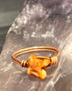 snake vertebrae bone skeleton ring copper hand made wire wrapped