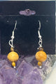 Palo Santo Gemstone Sterling Silver Hooks Drop Dangle Earrings - Infinite Treasures, LLC