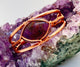 Ruby Crystal Copper Bracelet Wirewrapped - Infinite Treasures, LLC