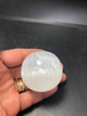 Selenite Sphere 2-inch Rough Crystal Mineral Specimen - Infinite Treasures, LLC