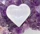 selenite 1.5 inch heart self cleaning charging stone cleansing