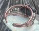 Shungite and Pyrite Copper Melanin Affinity Crystal Synergy Wirewrapped Bracelet - Infinite Treasures, LLC