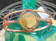 Gemstone Crystal Quartz Hexagon Shaped Copper Bracelet Wirewrapped - Infinite Treasures, LLC